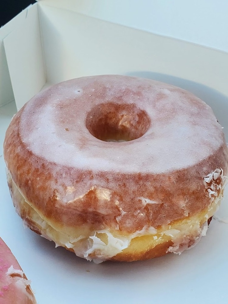 large glazed doughnut