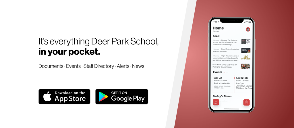 mobile app for deer park school